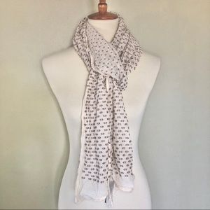 rag & bone Polka dot silk blend scarf